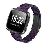 TopTen Bracelet de montre compatible avec montre connectée Fitbit Versa 2/Versa/Versa Lite/Versa édition spéciale, bracelet fin en résine, accessoire de rechange réglable, s, Bracelet