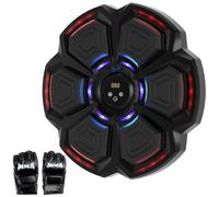 Topteng Bluetooth Music Boxing Machine avec 9 Modes de Vitesse et Mode Compteur, entraînement à la réaction, Machine de Boxe avec Musique pour Adultes et Enfants, Musique de Boxe pour Mur
