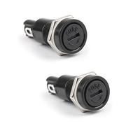 Topteng Lot de 2 porte-fusibles SCI R3-11 pour fusibles en verre 5 x 20 mm 10 A 250 V