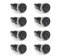 Topteng Lot de 8 porte-fusibles SCI R3-11 pour fusibles en verre 5 x 20 mm 10 A 250 V