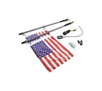 Topteng Pair 4ft RGB Whip Lights with Bluetooth APP and RF Remote Control, DC12V/24V, IP68 Weatherproof, adapté pour Polaris RZR XP1K 1000 900, adapté pour Truck ATV UTV