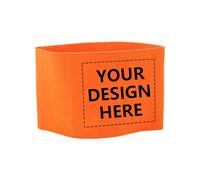 TOPTIE 50 PCS Personnalisé Football Football Capitaine Brassard, Bracelet Réfléchissant Personnalisé pour Coureurs