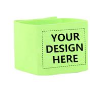 TOPTIE 50 PCS Personnalisé Football Football Capitaine Brassard, Bracelet Réfléchissant Personnalisé pour Coureurs