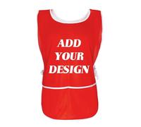 TOPTIE Caddie de golf en maille personnalisée - Gilets respirants et légers - Pour volontaires - Identification du personnel d'équipage - Rouge - M