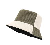 TOPTIE Chapeau Bob Réversible en Velours Côtelé 2-en-1 Unisexe pour Extérieur