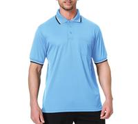 TOPTIE Chemise Arbitre de Baseball et Softball Polo à Manches Courtes Maillot Umpire
