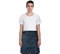 TOPTIE Demi-tablier en jean unisexe pour serveuse/serveur, Tablier de taille pour restaurant, café, hôtel, bar