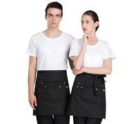 TOPTIE Demi-tablier en jean unisexe pour serveuse/serveur, Tablier de taille pour restaurant, café, hôtel, bar