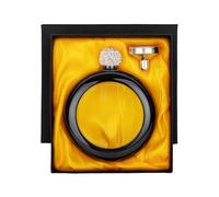 TOPTIE Flacon de poignet de 3,5 oz, flacon de bracelet en acier inoxydable avec couvercle en cristal avec entonnoir pour cadeau