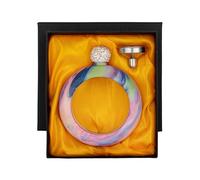 TOPTIE Flacon de poignet de 3,5 oz, flacon de bracelet en acier inoxydable avec couvercle en cristal avec entonnoir pour cadeau