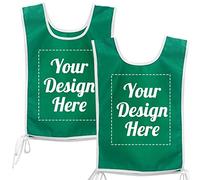 TOPTIE Gilet de scrimmage personnalisé pour événements sportifs avec attaches étendues pour manteau d'hiver pour adulte et jeune - Vert Kelly