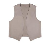 TOPTIE Gilet unisexe sans poche, Gilet victorien, Costume de paysan, Gilet de travail bénévole