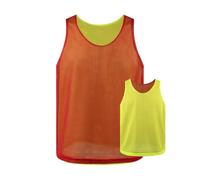 TOPTIE Gilets d'entraînement réversibles Gilet de Sport à Deux côtés Maillot de Football, Dossards pour équipe de Football pour Adultes et Jeunes