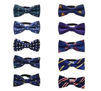 TopTie Lot de 10 nœuds papillon réglables pour chien, Chien Chiot Collier Noeud Papillon Pet Cravate Noeud Papillon Collier Chat Mignon pour Chiot Chaton,Durable Et Confortable