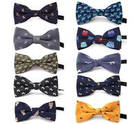 TOPTIE Lot de 10 nœuds Papillon réglables pour Chien, Collier Noeud Papillon Pet Cravate Noeud Papillon Collier pour Chiot Chaton,Durable Et Confortable