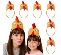 TOPTIE Lot de 6 bandeaux en peluche en forme de coq pour Halloween, Pâques