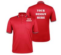 TOPTIE Maillot de Baseball Softball Personnalisé pour Arbitre Polo à Manches Courtes Ajoutez Votre Logo Texte Maillot d’Arbitre