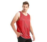 TOPTIE Maillots de Basket-Ball pour Homme, débardeur en Maille réversible, Maillot de Crosse