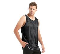 TOPTIE Maillots de Basket-Ball pour Homme, débardeur en Maille réversible, Maillot de Crosse