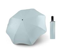 TOPTIE Parapluie Compact à Coin Arrondi avec Bandeau Réfléchissant et Ouverture Automatique