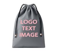 TOPTIE Sac Étanche Personnalisable avec Cordon Grande Capacité - Sac de Rangement avec Logo Personnalisé pour Voyage