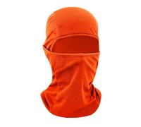 TOPTIE Ski Mask Summer Balaclava Full Face, Mesh Quick Dry Full Face Balaclava Motorcycle Helmet Liner-Orange