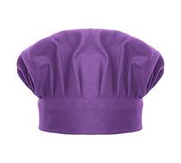 TOPTIE Toque de Chef de Cuisine Béret de Cuisinier Chapeau de Cuisine réglables en Toile de Coton pour Adulte