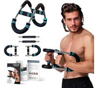 TOPtoper Twister - Équipement d'entraînement de poitrine réglable pour homme, équipement d'exercice des bras, entraînement musculaire des avant-bras (bleu, 40,8 à 50,9 kg)