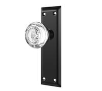 ToPToToo Lot de 2 boutons de porte factices en verre pour porte intrieure simple face en cristal - Boutons de porte inactifs de remplacement pou