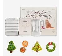 Toptrees - Coffret cadeau robot de nourriture pour animaux de compagnie, 10 types rapides d'aliments frais faits maison pour 5 types d'animaux de compagnie, 5,5 litres 7 en 1 machine de cuisson avec