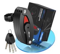 toptrek Antivol pliable vélo et moto - 100 cm de long - Avec support - Robuste - Peut supporter jusqu'à 1,5 tonnes de force de traction - Pour vélo électrique, trottinette, VTT et vélo de route