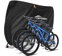 toptrek Housse vélo pour 3 vélos 210D avec bande couture en tissu Oxford imperméable de qualité supérieure - 220 x 120 x 110 cm - Résistance à la déchirure - Protection solaire - Avec sac