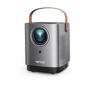 TOPTRO Mini Projecteur Portable 1080p avec WiFi 5G et Bluetooth, Projecteur avec Zoom et Écran Tactile, Compatible iOS/Android/PS5, Argenté