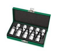 Jeu de douilles 6 pans TOPTUL 1/2 pouces 10 Stk 4, 5, 6, 7, 8, 10, 12, 14, 17, 19 mm