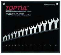 TOPTUL GPAB1404 Kit de clés polygonales et de clés à fourches
