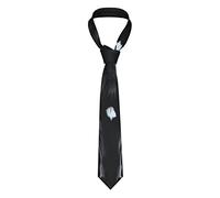 TOPUNY Cravate tendance en soie pour homme Motif vache, Black Horse, taille unique