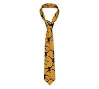 TOPUNY Cravate tendance en soie pour homme Motif vache, Singe noir, taille unique