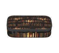 TOPUNY Love From New York Trousse à crayons durable avec compartiment à fermeture éclair Grande capacité, Bibliothèque, Taille unique, Portable, simple, unique