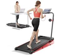 Toputure Tapis Course Marche 4-en-1 Pliable, Inclinaison Réglable, 12 kmh, 2.5 CV Silencieux pour Bureau & Maison (Fonction Muette)