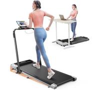 Toputure Tapis de Course 2 en 1,Home Treadmill, Walking Pad 12km/h,2.5HP,Tapis Roulant électrique Pliant