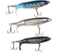 Topwater Floating Baits Surface Bass Fishing Lures With Floating Swivel Tail-Topwater Baits For Trout,Pike And More