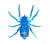 Topwater Leurre de pêche grenouille avec compression souple et crochets doubles pour hameçons fiables pour explosions de bar brochet Snakehead (bleu)