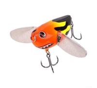 Topwater Popper Leurre de pêche 6 cm 12,7 g pour requins et prédateurs d'eau douce avec motif d'abeille réaliste 3D yeux de poisson et action de lutte contre la noyade (2#)