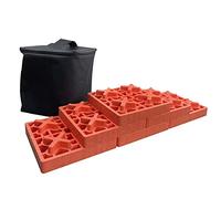 TOPWAY 6 Pièces Blocs de Mousse en Plastique de Nivellement de Caravane Robuste, Bloc de Support de Roue de Voiture Idéaux pour Niveler Les Roues Simples et Doubles, Les Niveleurs de Camping-Car