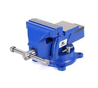 TOPWAY Étau d'établi 4"100mm 4,9kg, Pince d'établi de Table de Fraiseuse à Base Rotative Pivotante à 360 Degrés Robuste pour Mécaniciens et Ingénieurs 403115