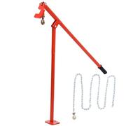 TOPWAY Extracteur de Poteaux de Clôture en T de 43 Pouce avec Chaîne de 300 cm de Long, Extracteur de Piquets en Fer et en Bois pour Poteaux, Arbustes, Souches d'Arbres, Clôture de Jardin, Ferme