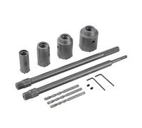 TOPWAY Lot de forets de carottage 30/40/50/60 mm, 350 mm SDS Plus + SDS MAX tige creux béton mur forets pour béton, ciment brique, maçonnerie, carbure de tungstène