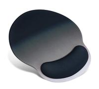 TOPWAYS Tapis de souris avec coussin en gel, tapis de souris avec repose-main, tapis de souris de jeu, tapis de souris, accessoire de bureau (noir)