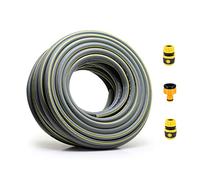 Topways Tuyau d'arrosage de 20 m, anti-torsion, 3 couches plus épaisses renforcées anti-explosion, avec adaptateur de robinet 2 en 1, connecteur rapide d'extrémité de tuyau