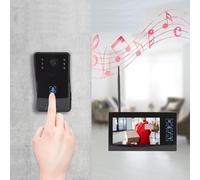 topwill Visiophone sans Fil 7 Pouces à mémoire de visiteurs
